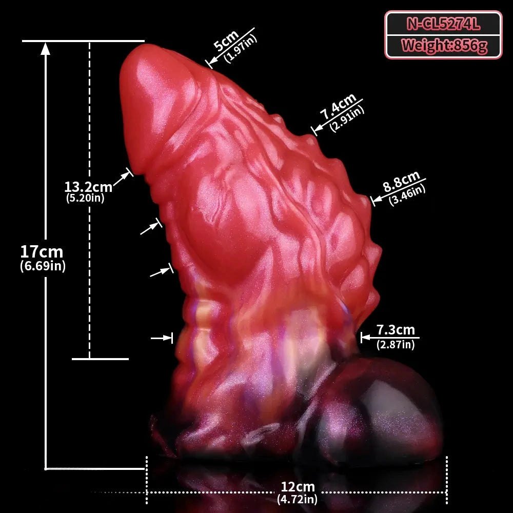 Red fantasy monster dildo, photo 16
