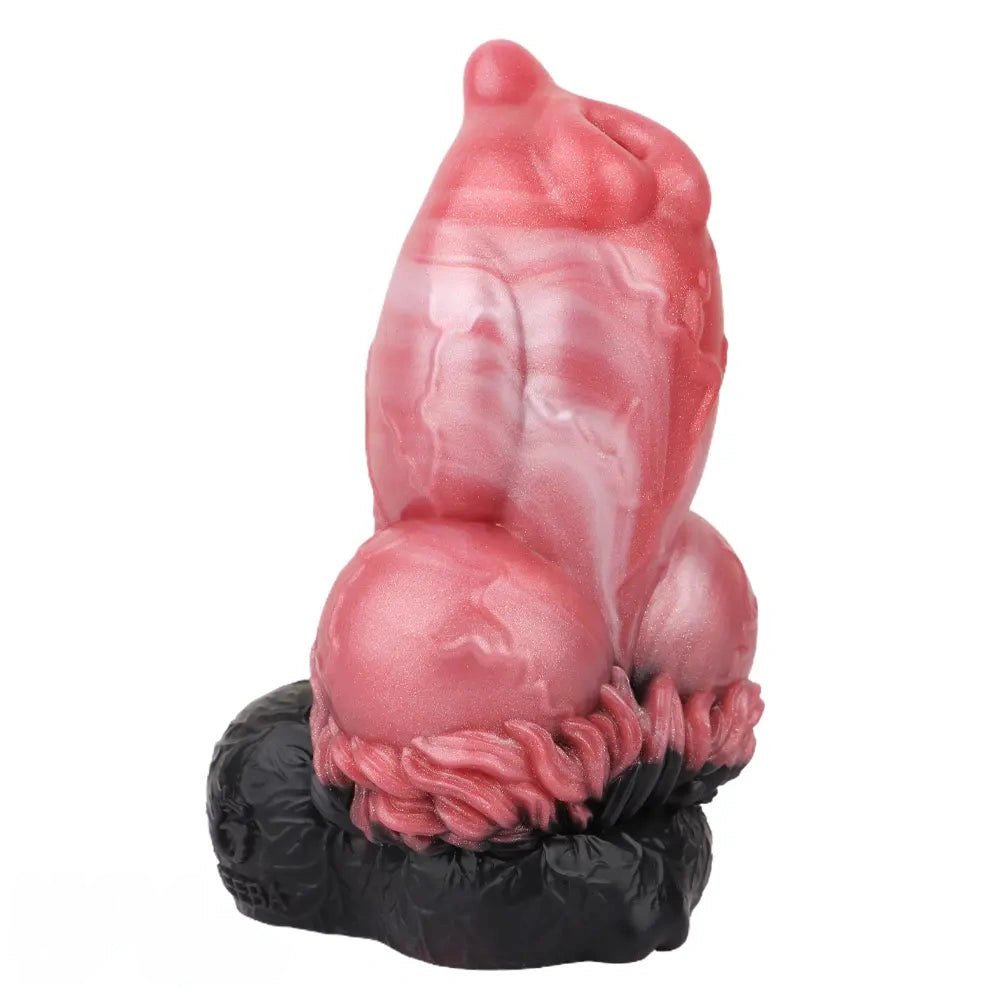 Red silicone animal knot dildo, photo 14