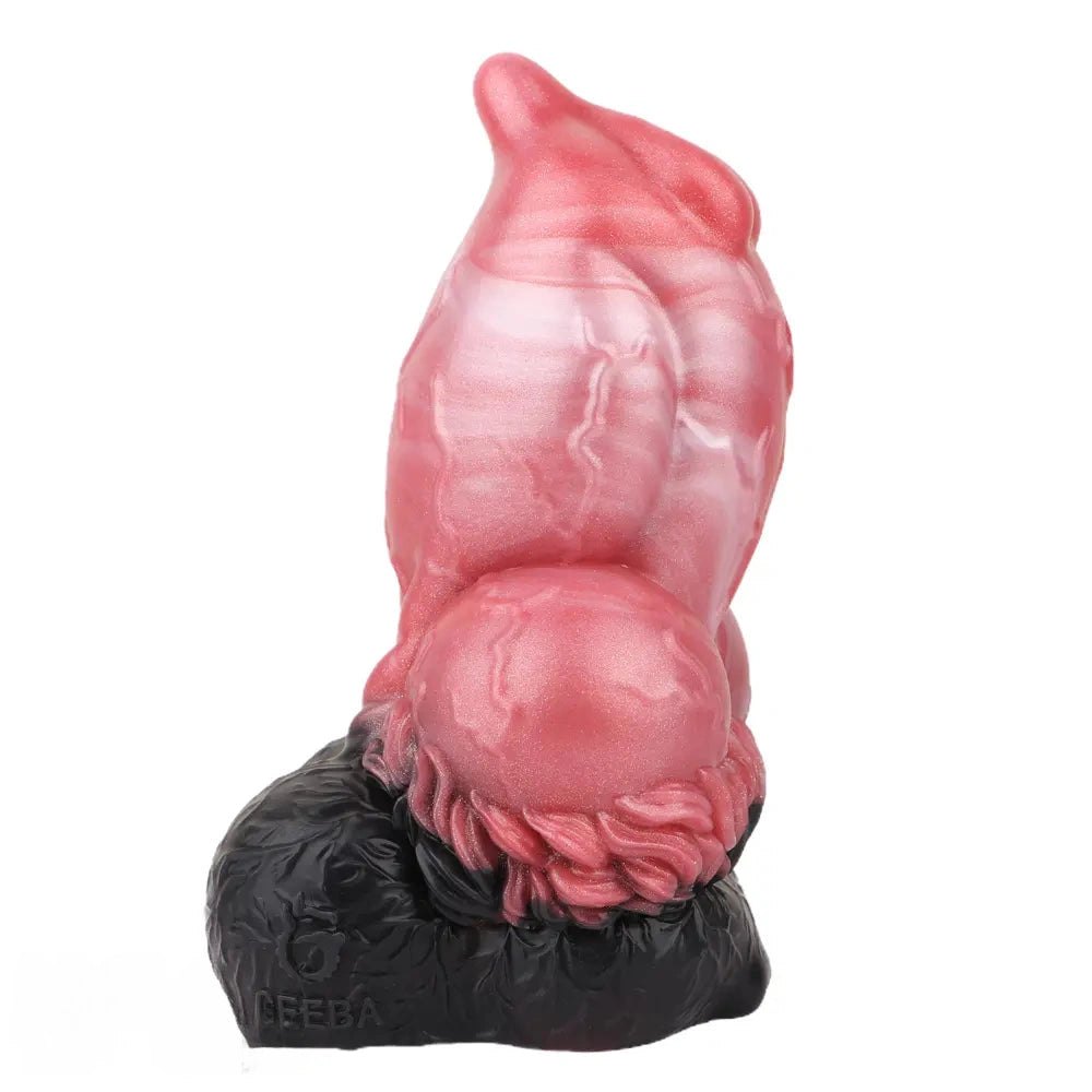 Red silicone animal knot dildo, photo 15