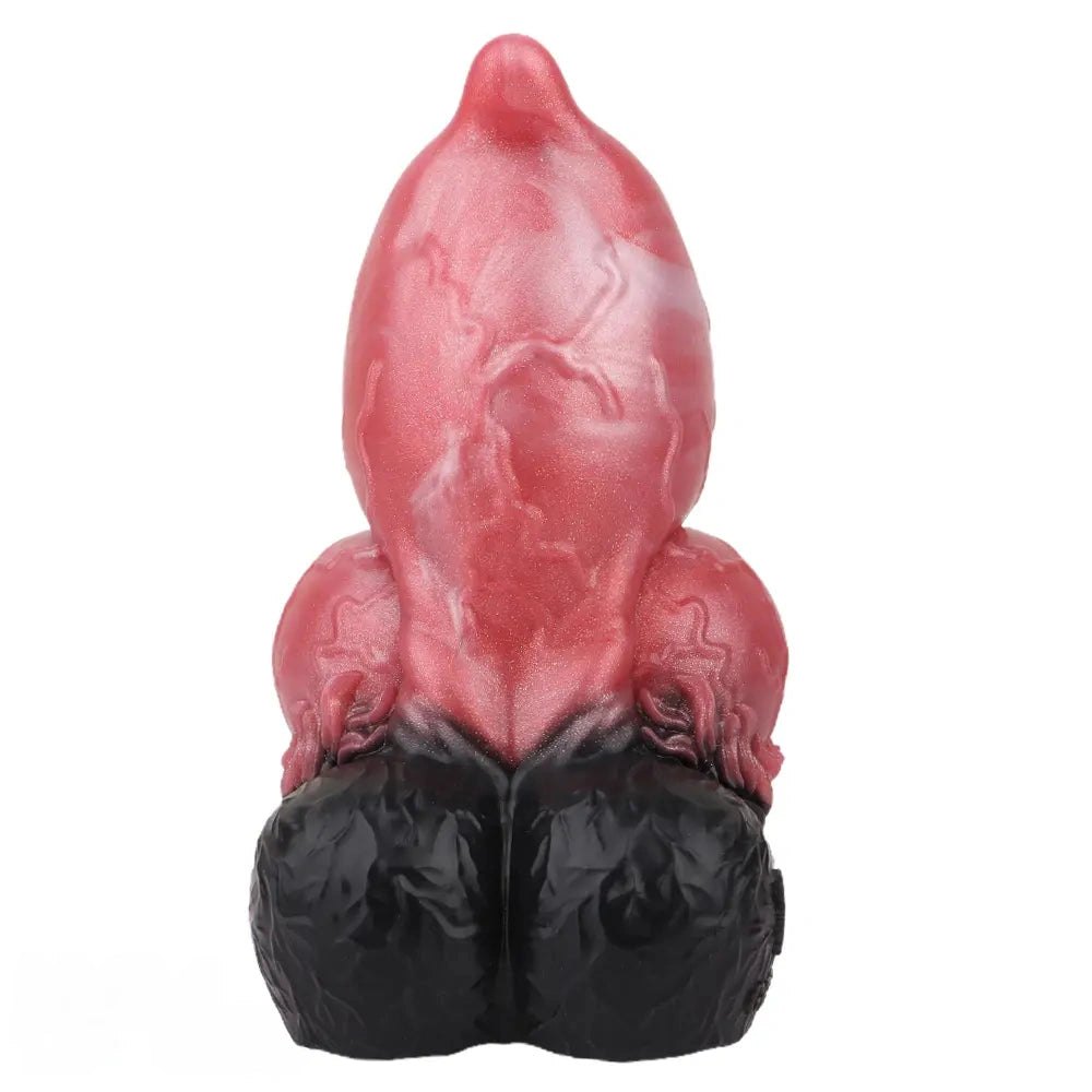 Red silicone animal knot dildo, photo 2