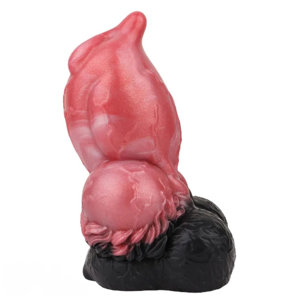 Red silicone animal knot dildo, photo 4
