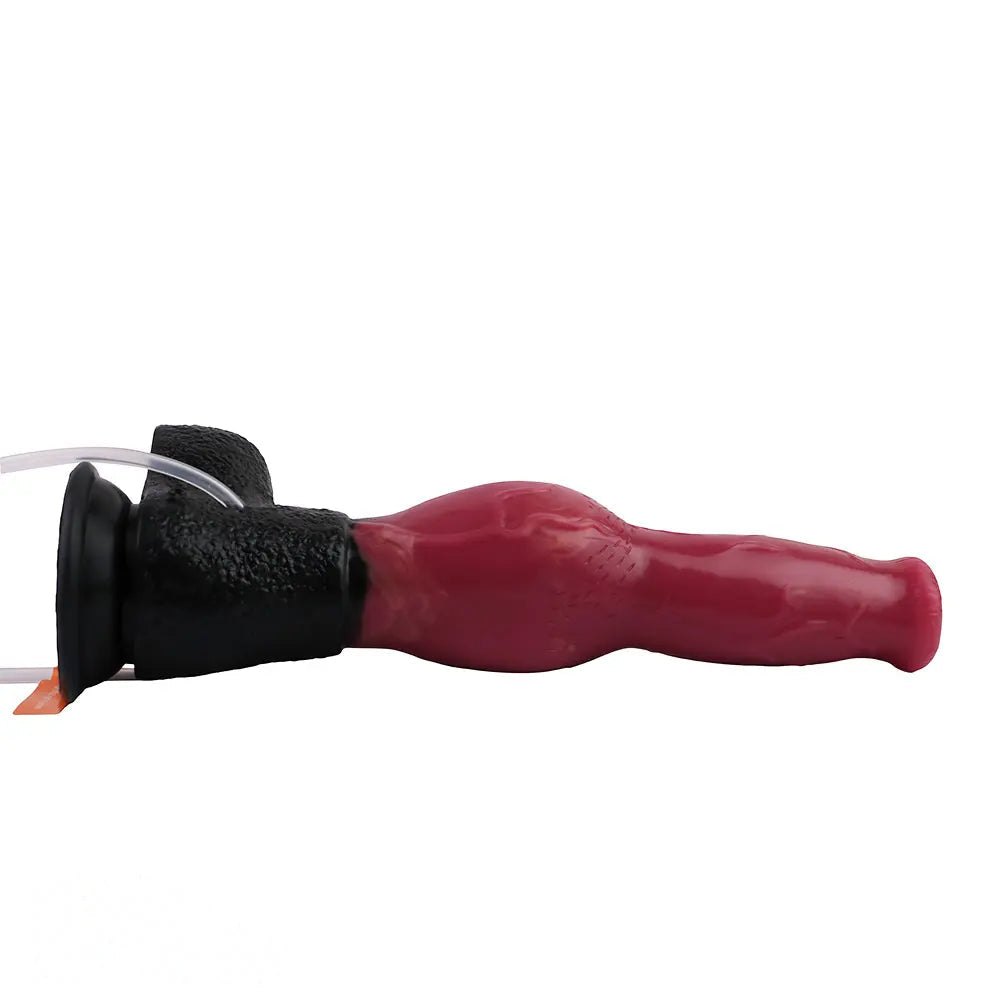 Red silicone animal knot dildo, photo 15