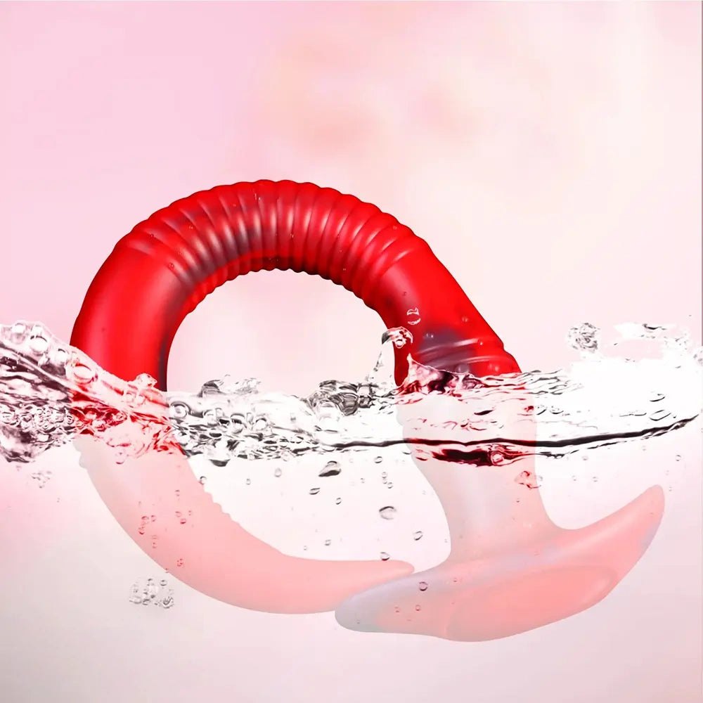 Red silicone tentacle fantasy dildo, photo 11