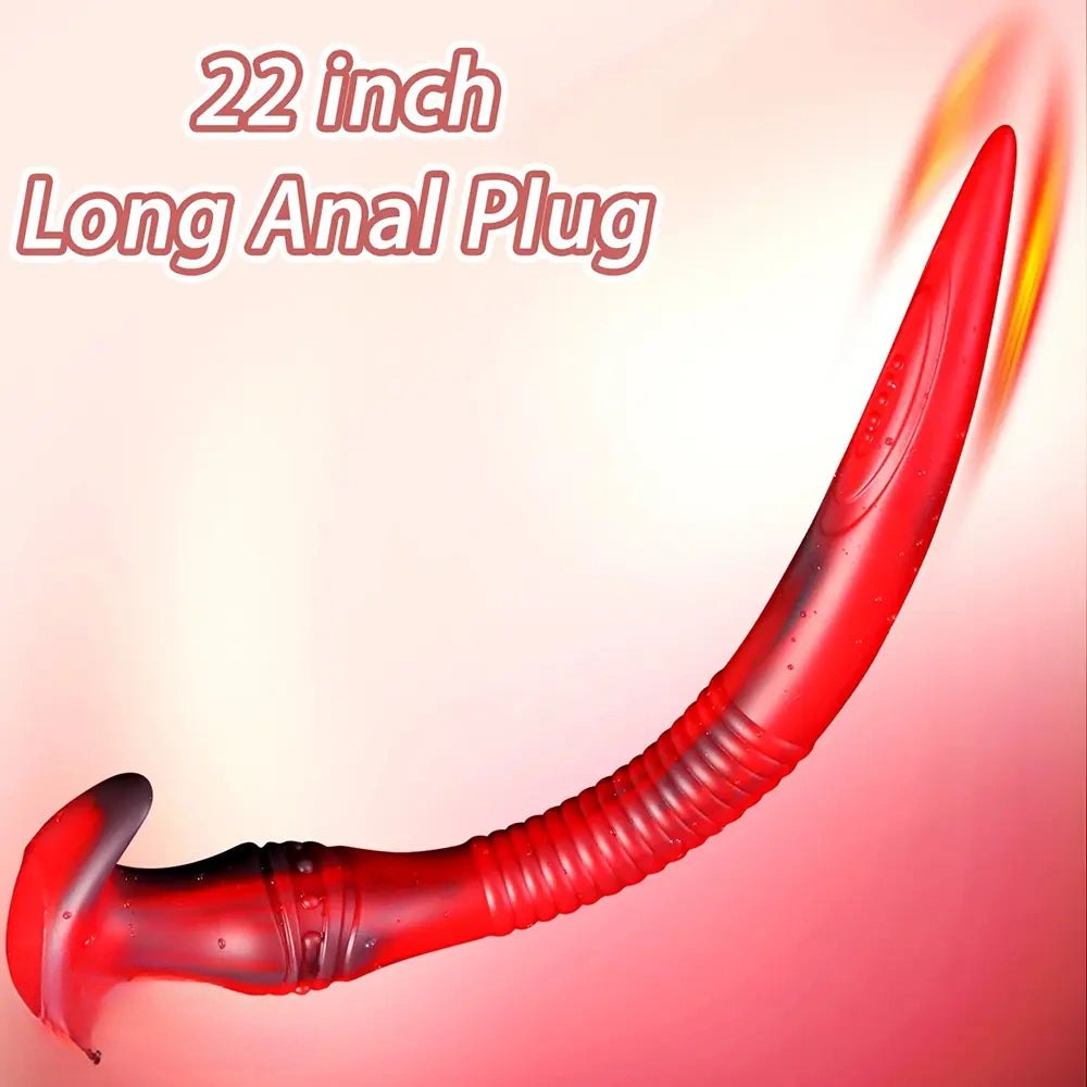 Red silicone tentacle fantasy dildo, photo 8
