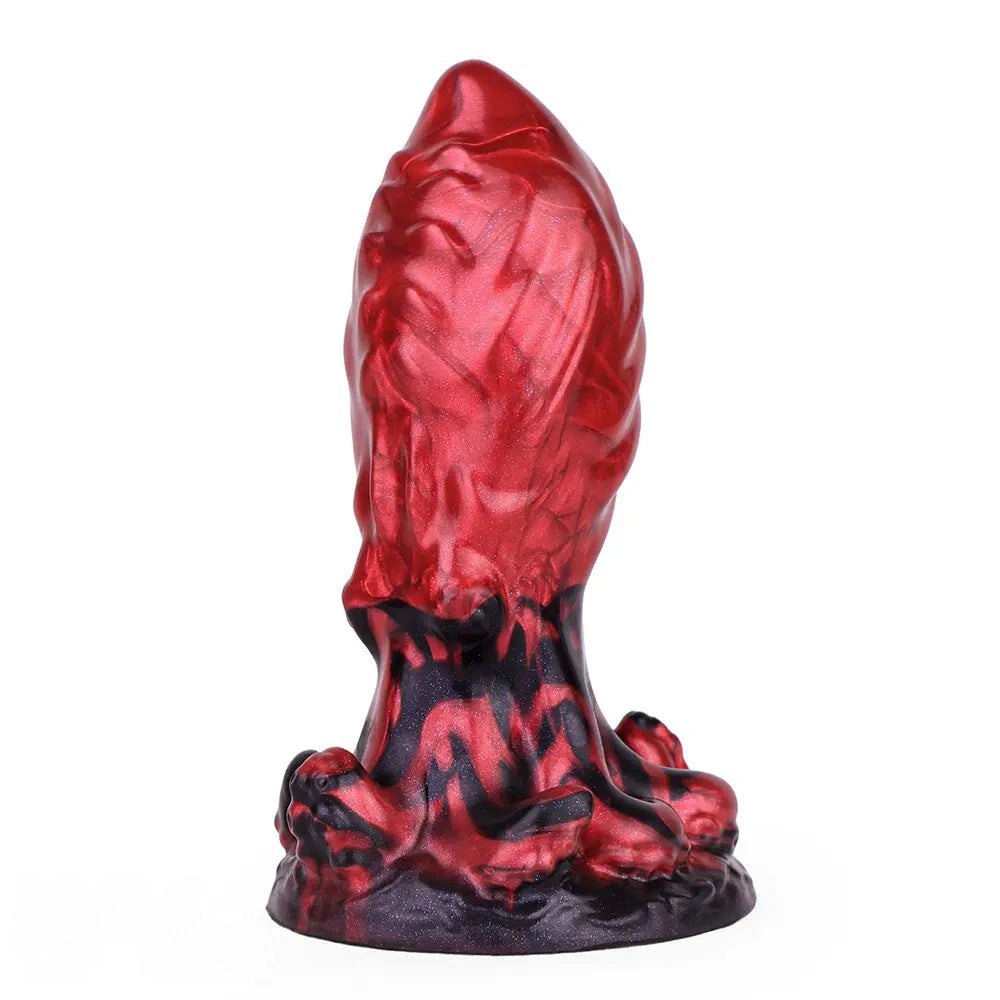Red tentacle fantasy silicone dildo, photo 1