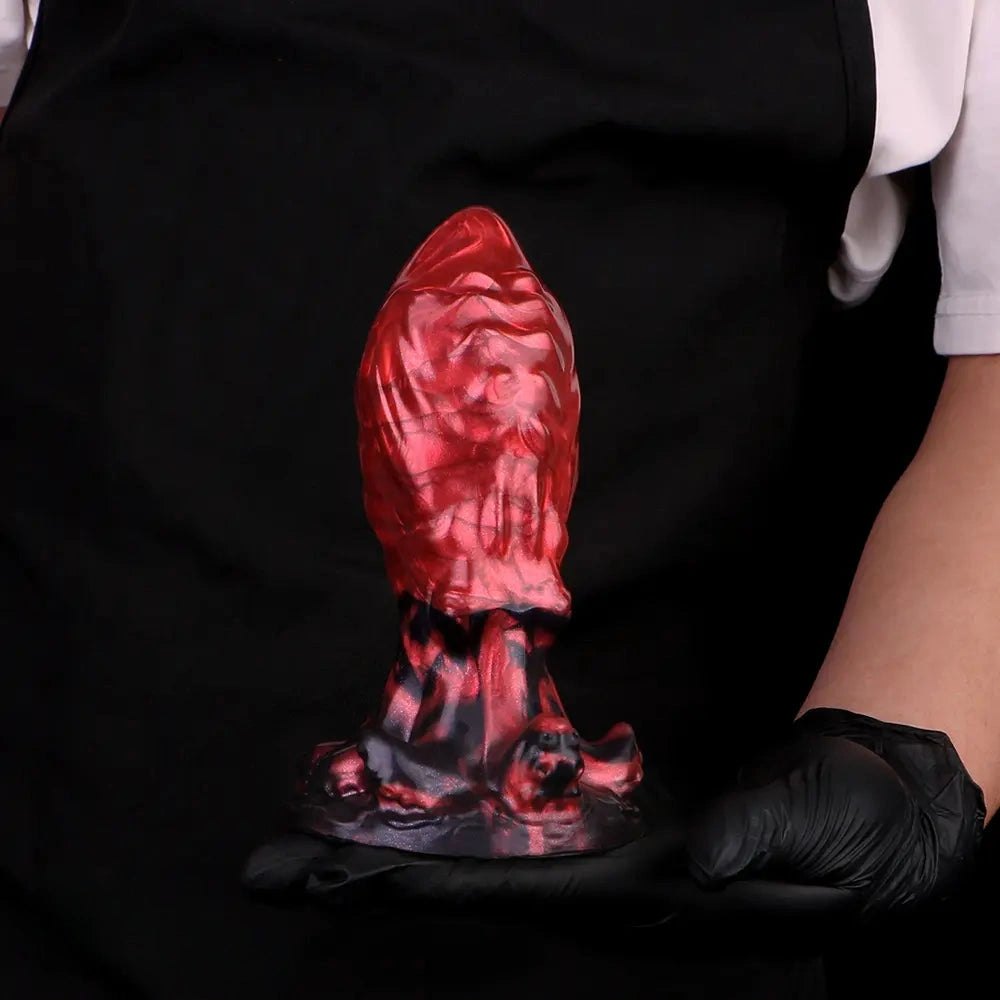 Red tentacle fantasy silicone dildo, photo 15