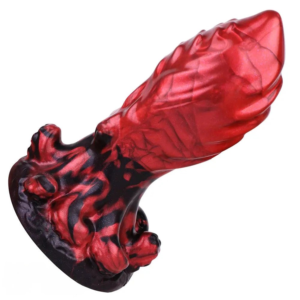 Red tentacle fantasy silicone dildo, photo 3