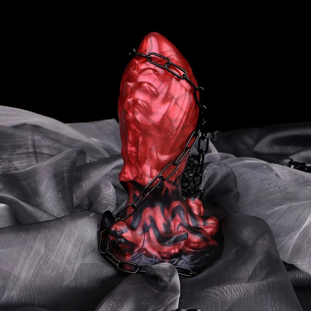 Red tentacle fantasy silicone dildo, photo 6
