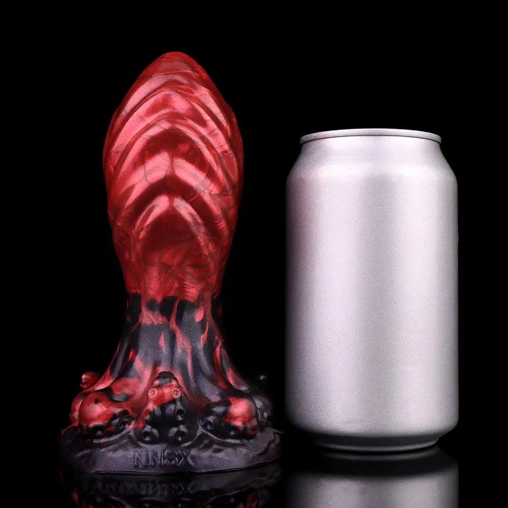 Red tentacle fantasy silicone dildo, photo 7