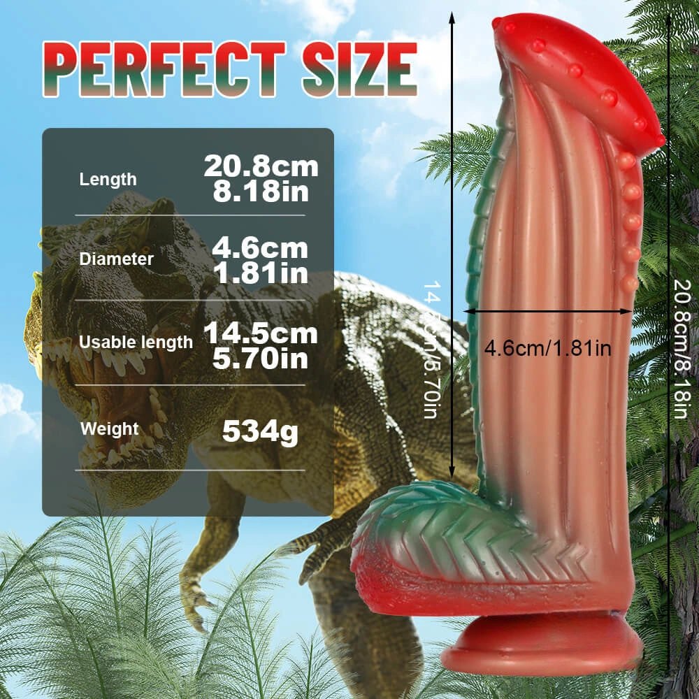 Ombre fantasy dragon dildo, photo 3