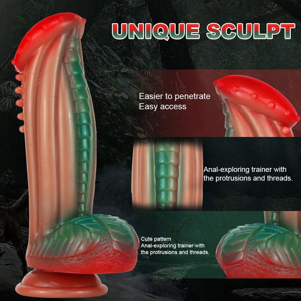 Ombre fantasy dragon dildo, photo 6