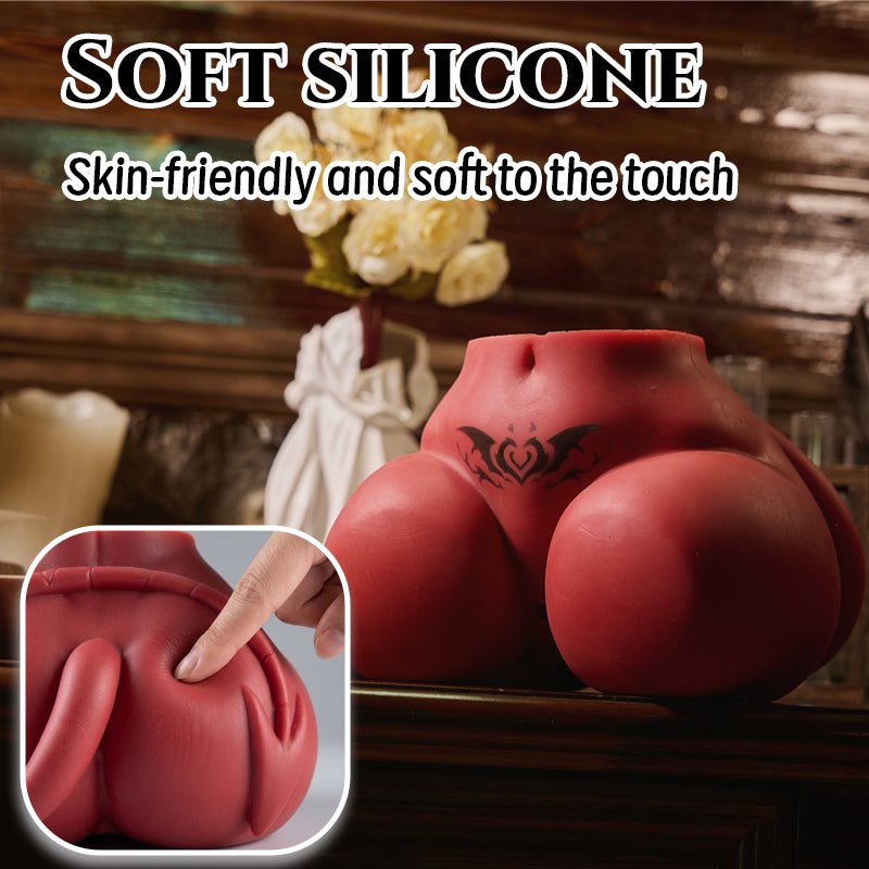 Red torso sex doll with tribal design, photo 5