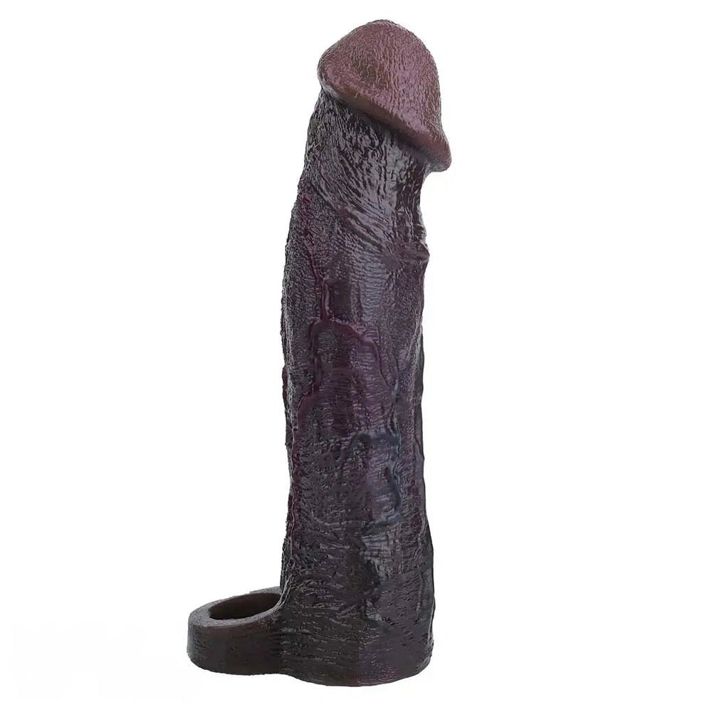 Coffee tone realistic dildo sleeve, photo 1