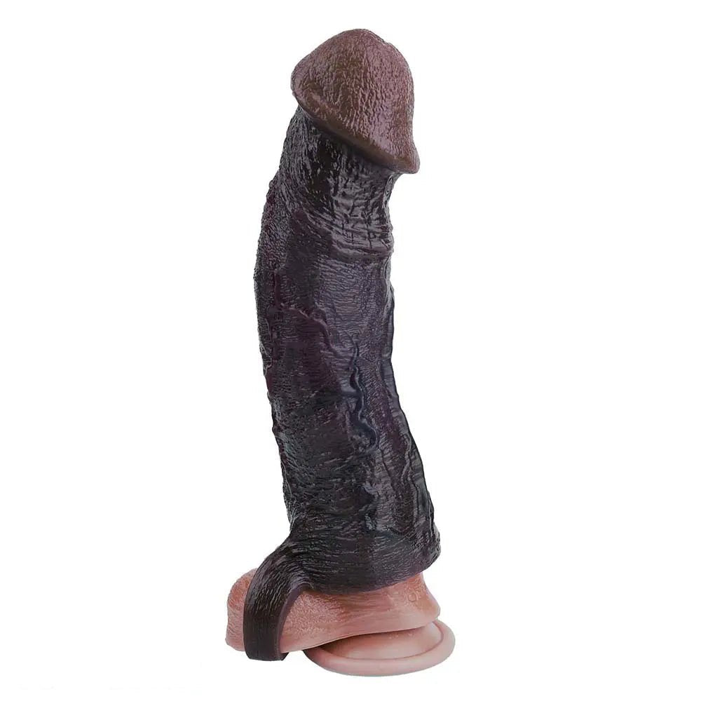 Coffee tone realistic dildo sleeve, photo 10