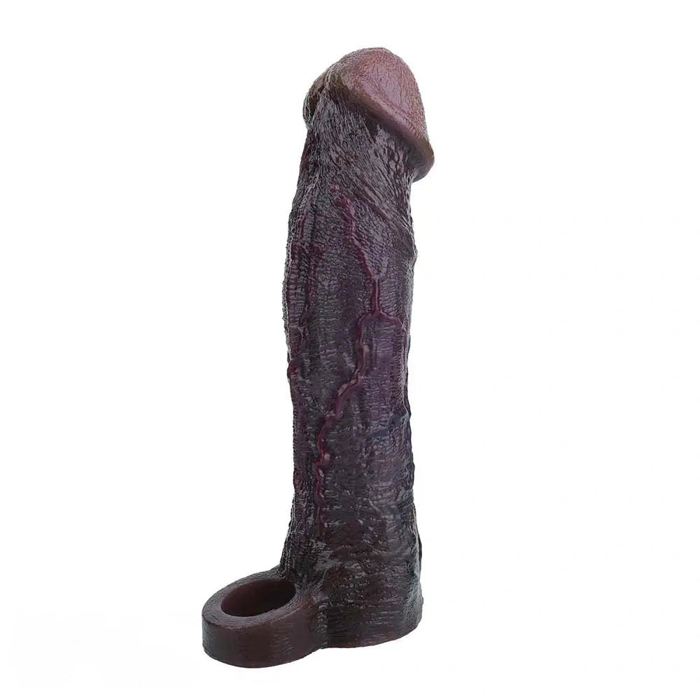 Coffee tone realistic dildo sleeve, photo 13