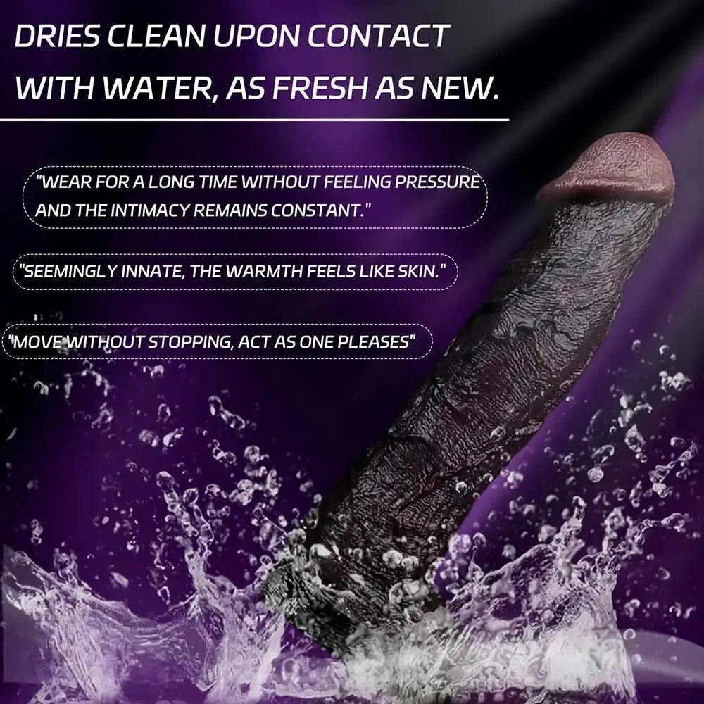 Coffee tone realistic dildo sleeve, photo 2