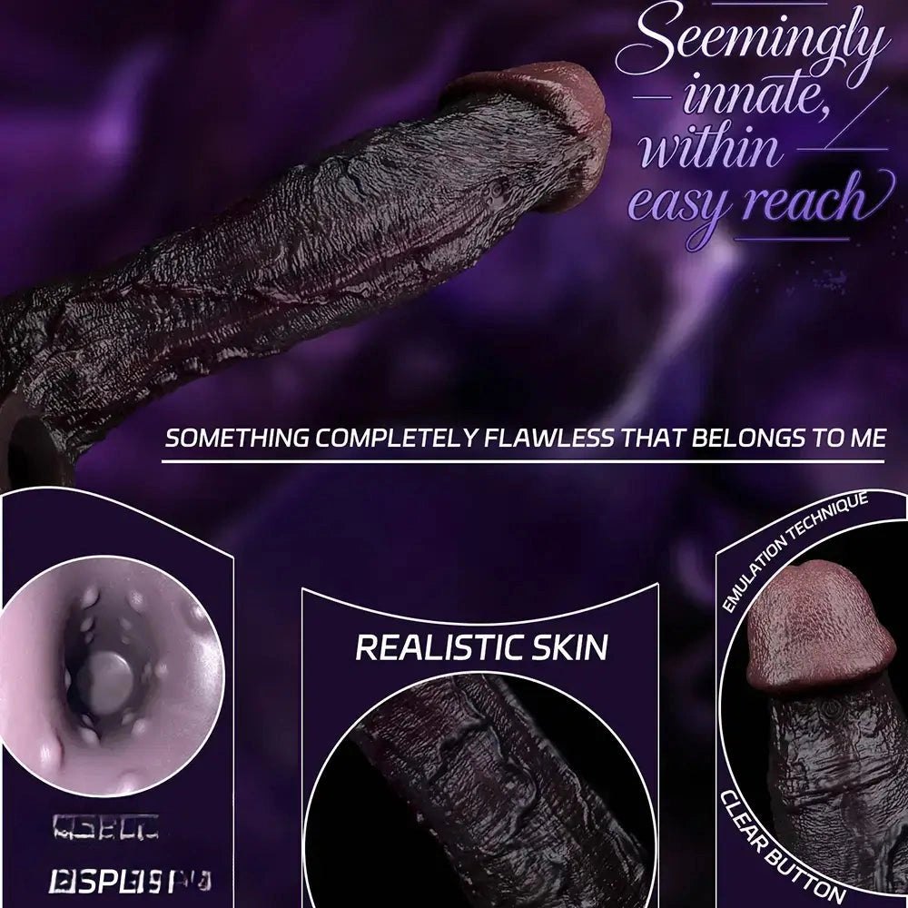 Coffee tone realistic dildo sleeve, photo 4