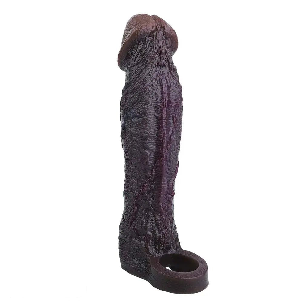 Coffee tone realistic dildo sleeve, photo 7