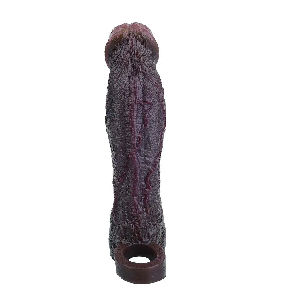 Coffee tone realistic dildo sleeve, photo 9