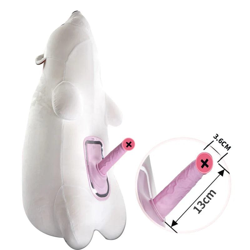 White remote control and charging cable for a dildo machine, photo 5