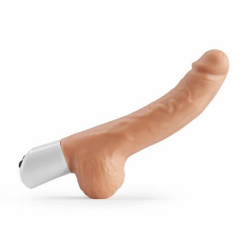 Curved veined silicone sex machine with suction cup base and remote, photo 2