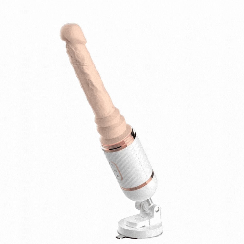 White automatic thrusting dildo machine, photo 1