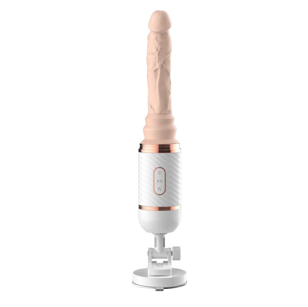 White automatic thrusting dildo machine, photo 2