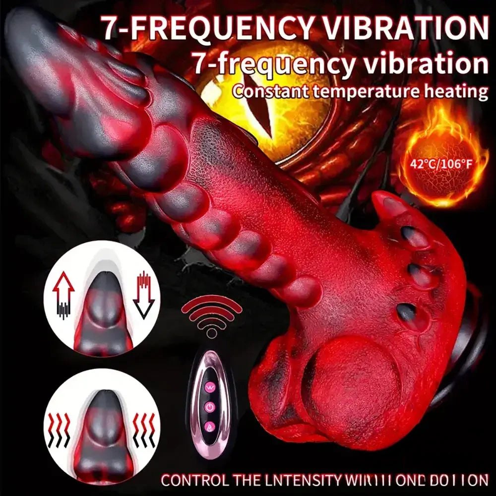 Colorful vibrating thrusting dildo remote, photo 8