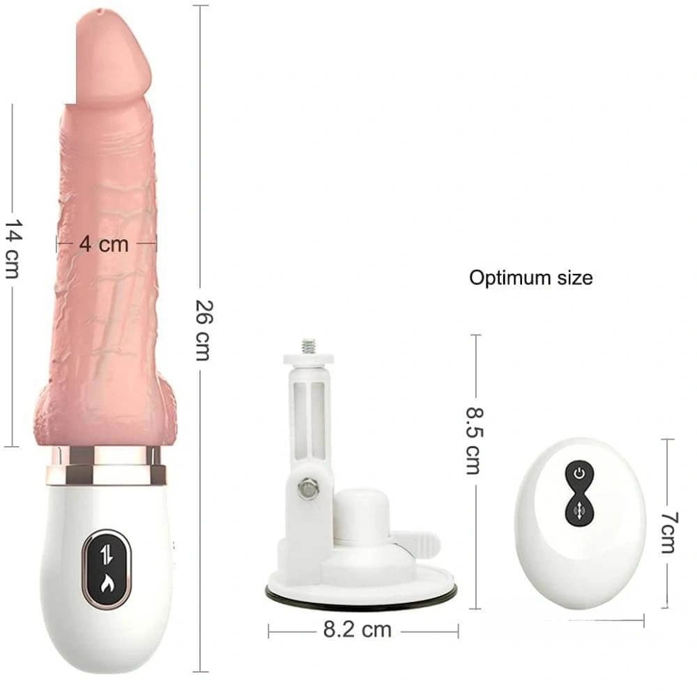 Flesh liquid silicone thrusting machine dildo head, photo 2