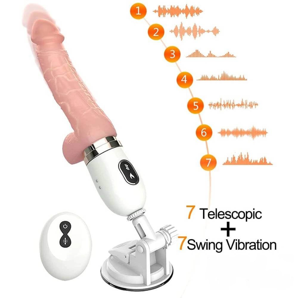 Flesh liquid silicone thrusting machine dildo head, photo 4