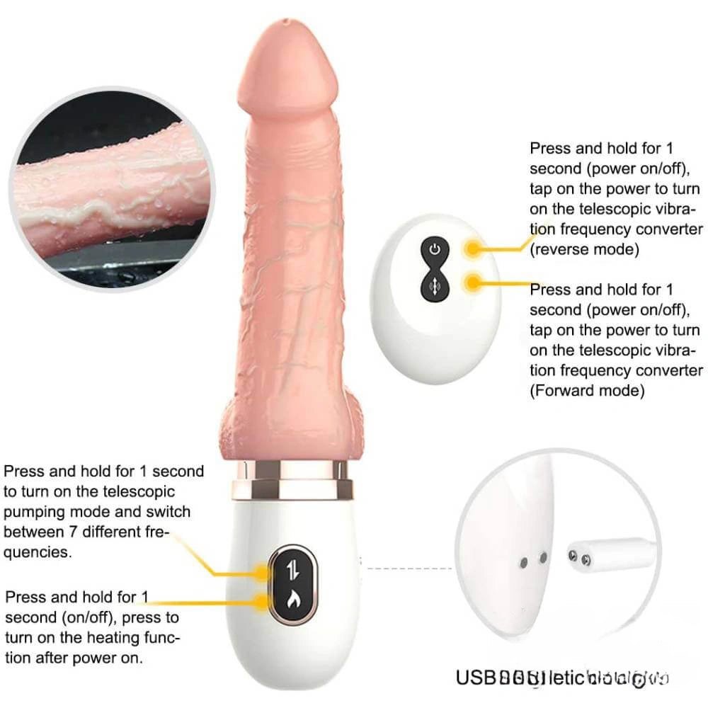 Flesh liquid silicone thrusting machine dildo head, photo 5