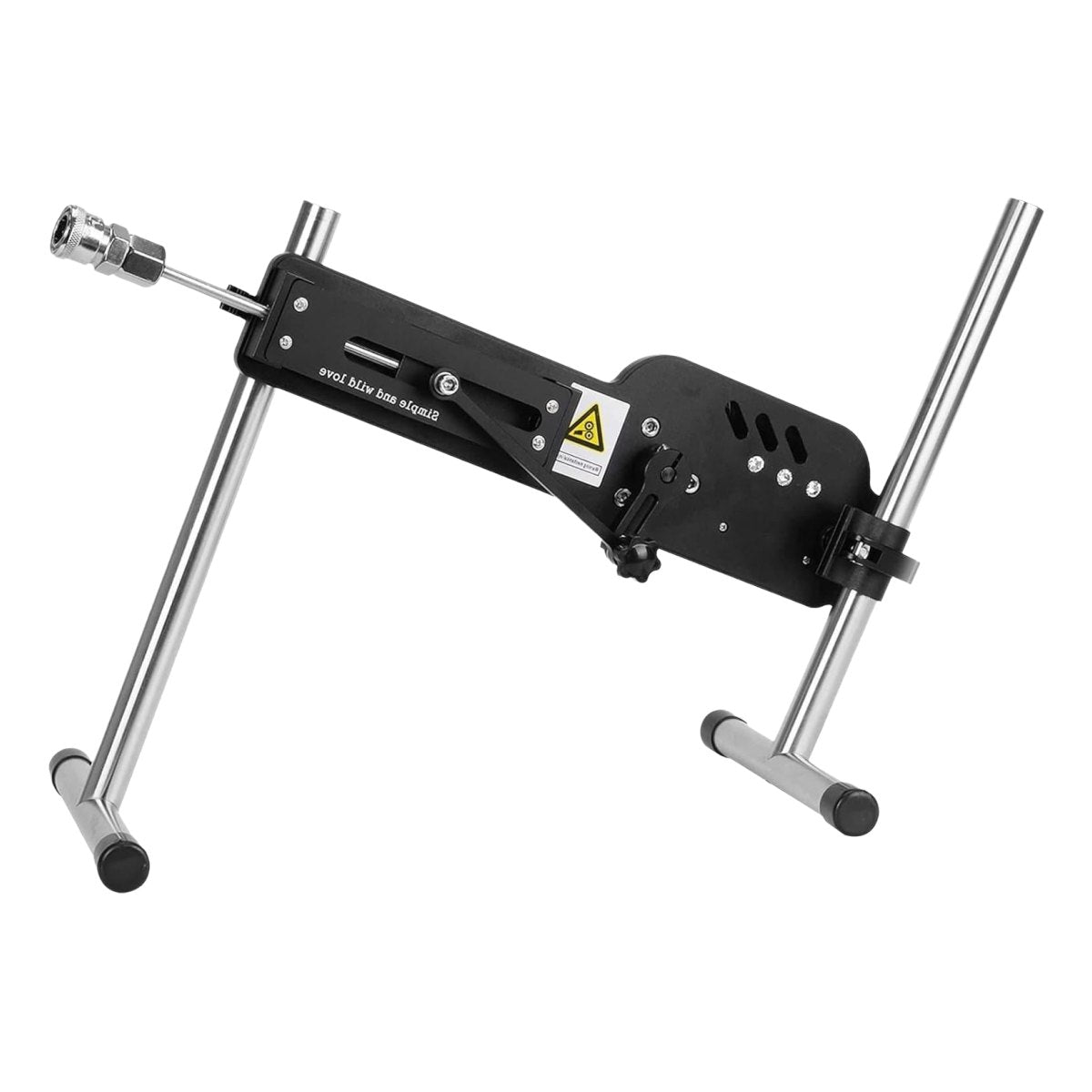 Black rechargeable thrusting sex machine, photo 1