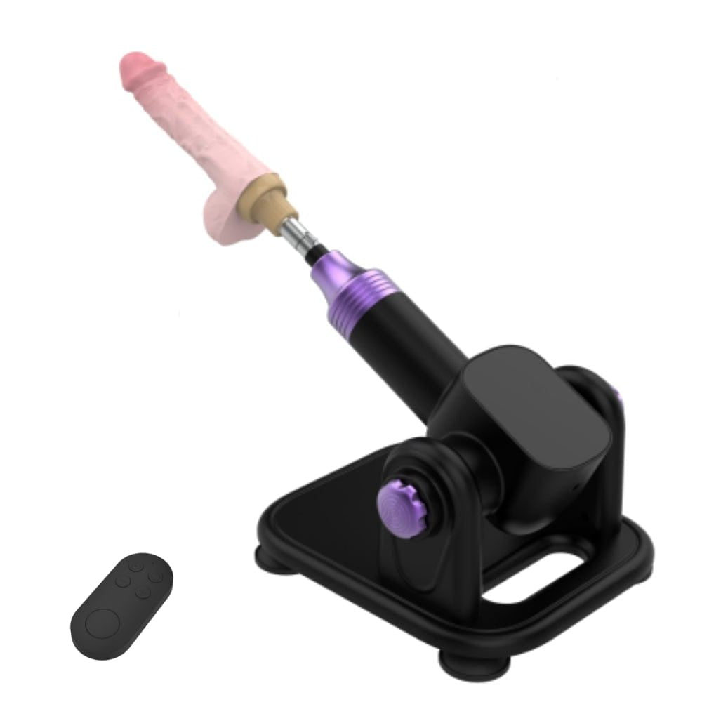 Black remote control thrusting sex machine, photo 1