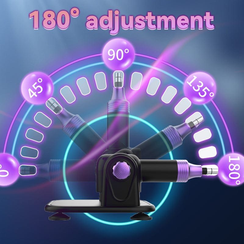 Black remote control thrusting sex machine, photo 3