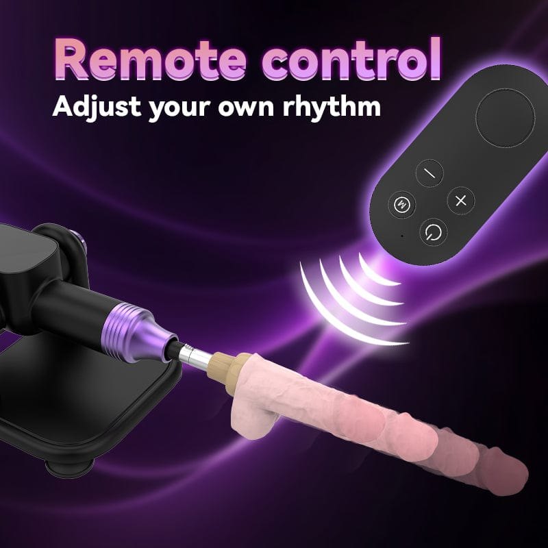 Black remote control thrusting sex machine, photo 4