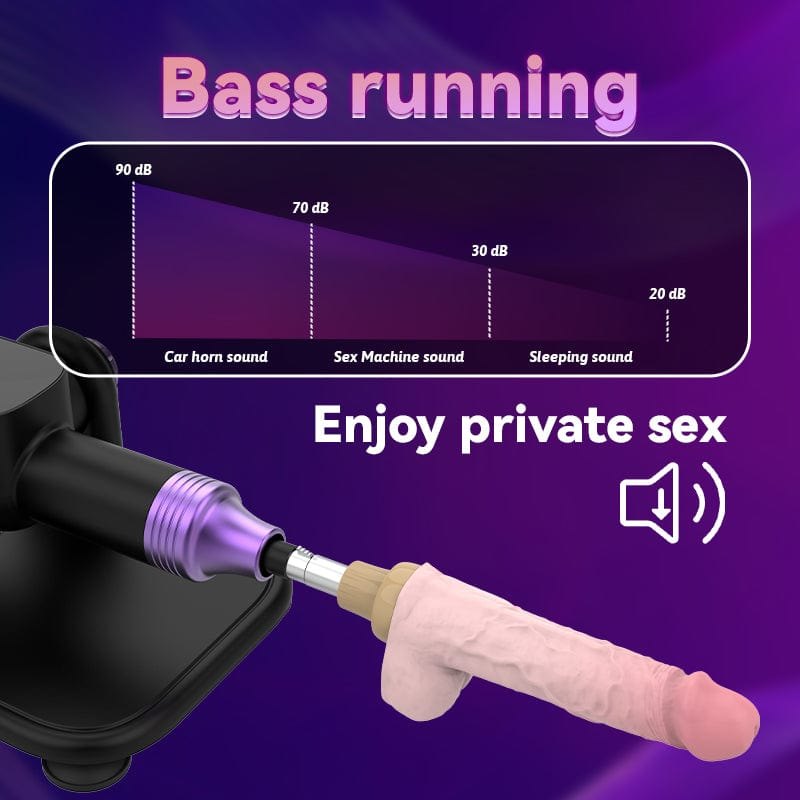 Black remote control thrusting sex machine, photo 5