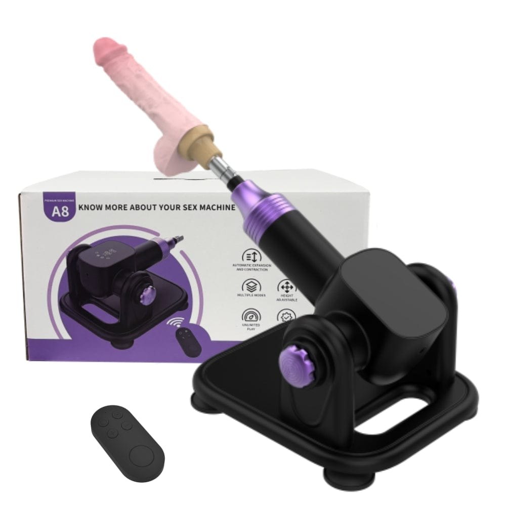 Black remote control thrusting sex machine, photo 6