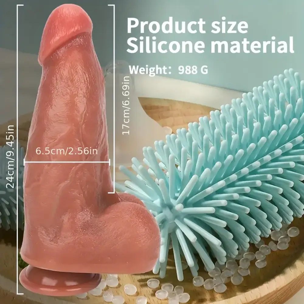 Flesh remote control vibrating dildo, photo 8
