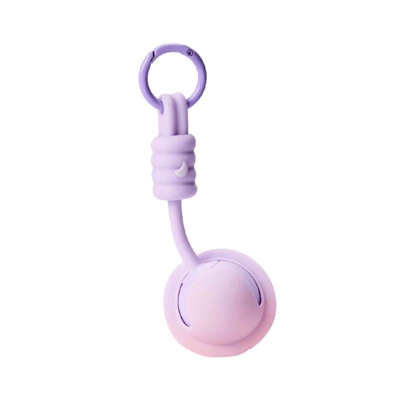 Purple remote control vibrating egg on cord, photo 1