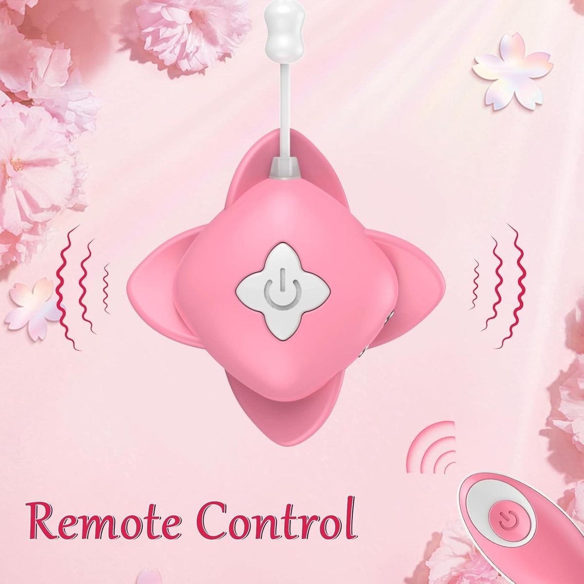 Pink silicone vibrating nipple clamps, photo 3