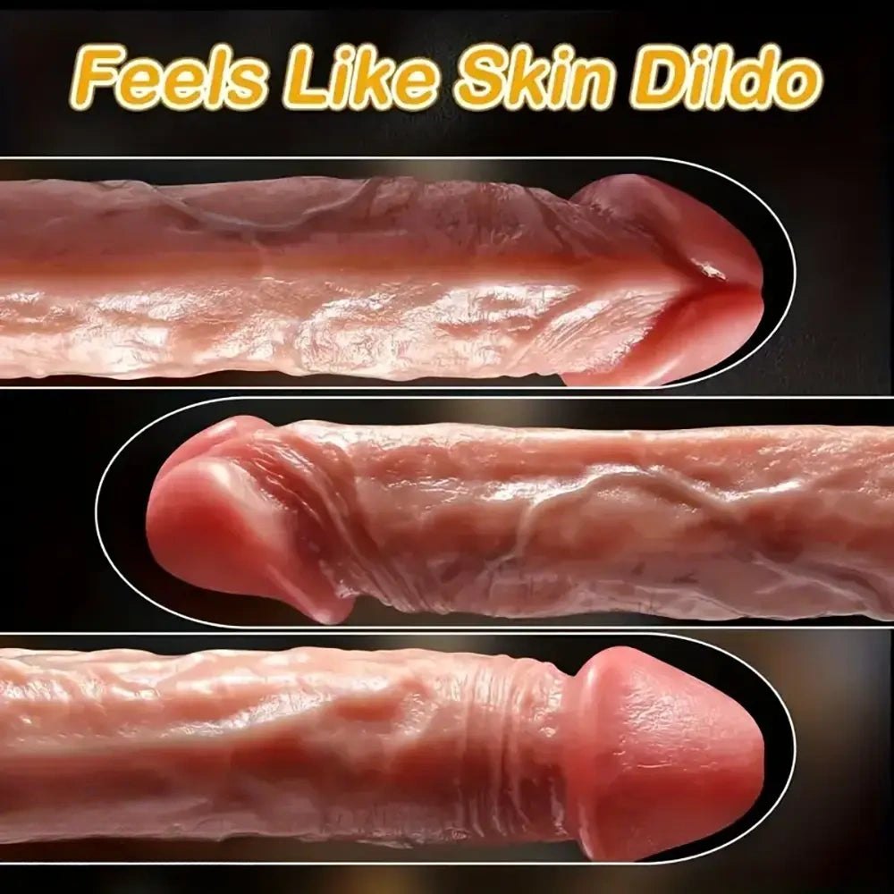 Flesh-tone vibrating thrusting dildo, photo 7