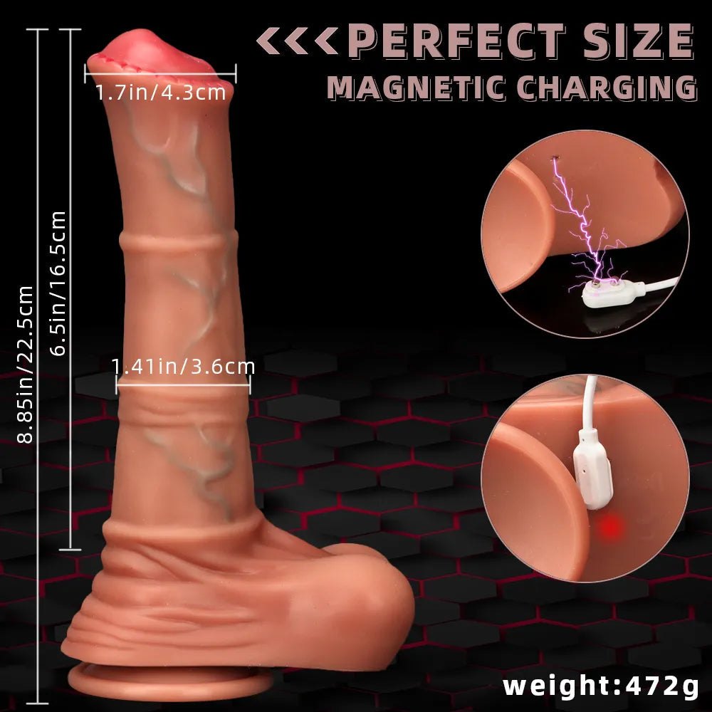 Flesh tone remote thrusting dildo, photo 13