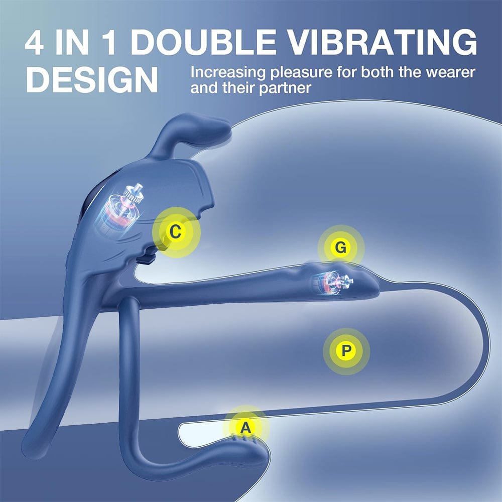 Remote control vibrating cock ring, photo 4