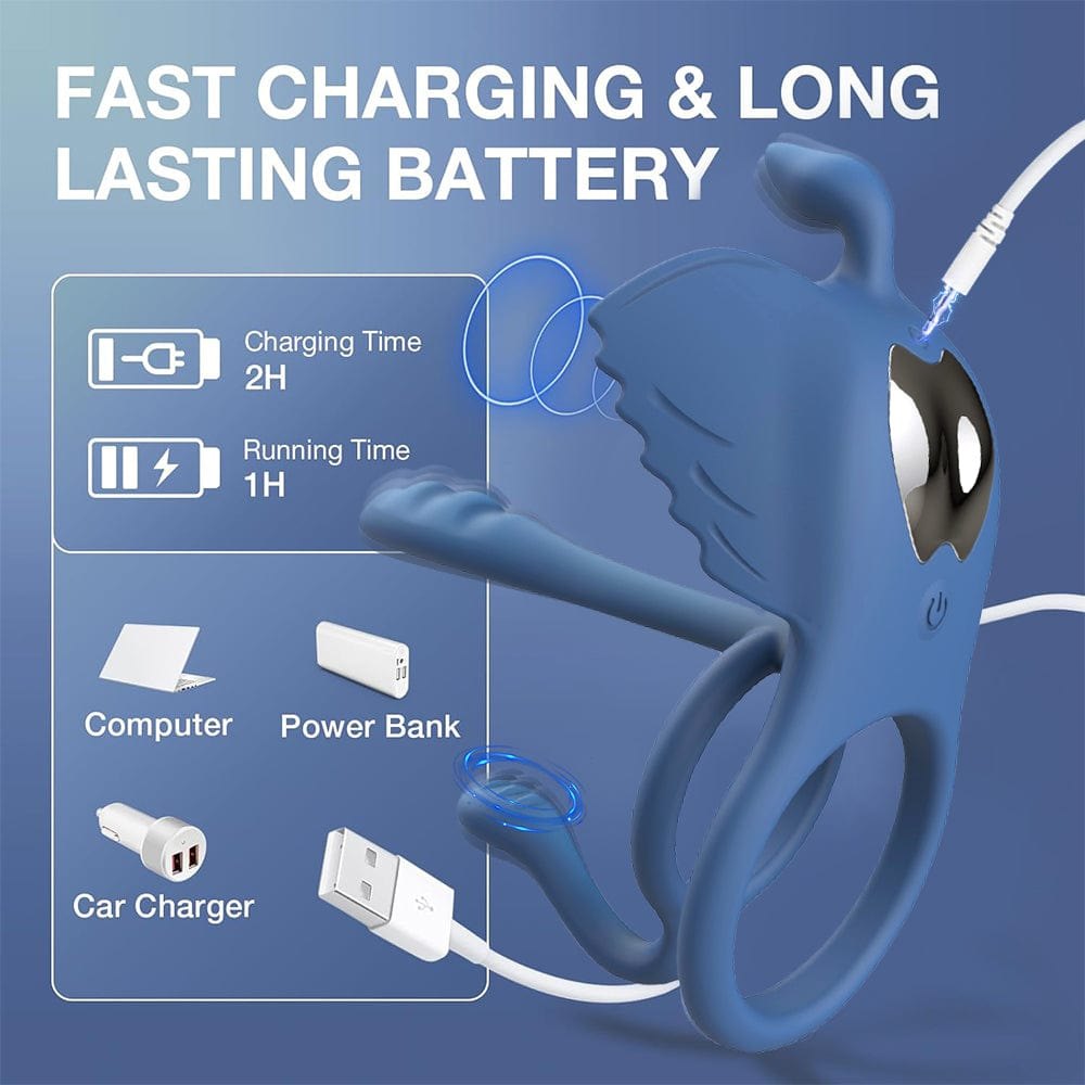 Remote control vibrating cock ring, photo 7
