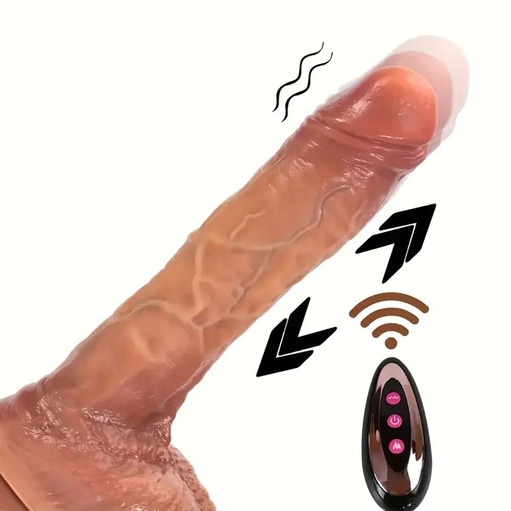 Flesh silicone realistic dildo with veins, photo 1