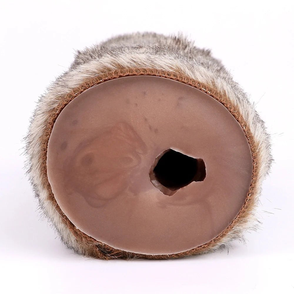 Grey tabby furry masturbator with removable silicone sleeve, photo 6