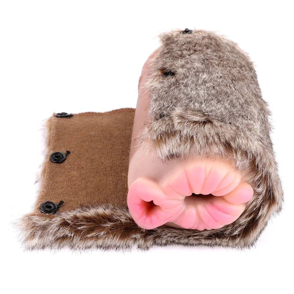 Grey tabby furry masturbator with removable silicone sleeve, photo 8