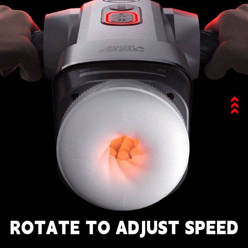 Black retractable heating thrusting male masturbator, photo 5