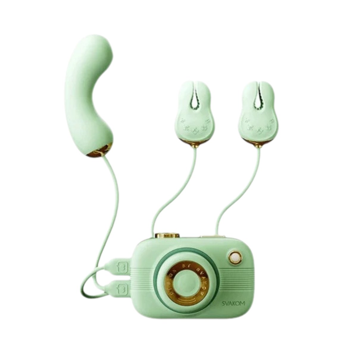 Retro camera shaped suction vibrator with clamps, photo 11