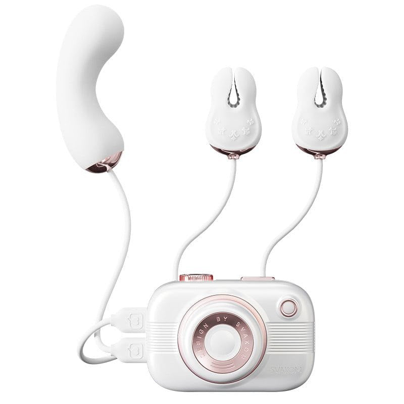 Retro camera shaped suction vibrator with clamps, photo 5